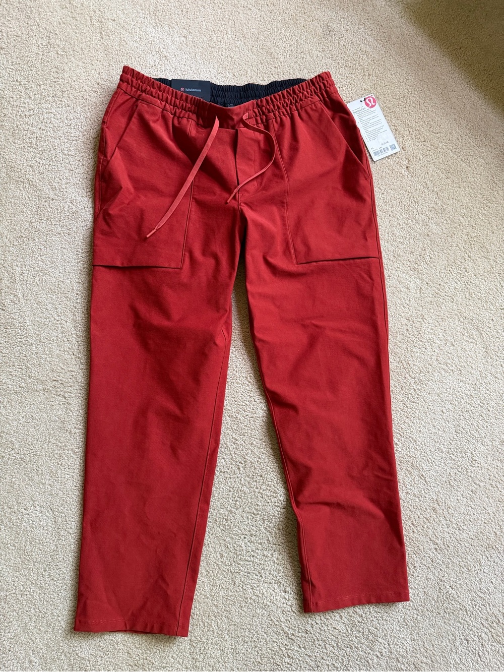 lululemon athletica Men's burnt orange Red Jogger Pants